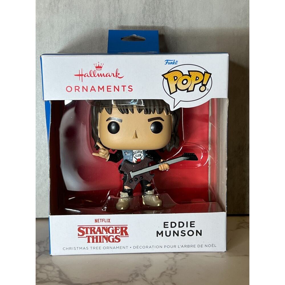 Eddie Munson Stranger Things Hallmark Funko Pop Ornament 2024 NEW IN BOX
